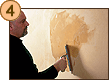 SECOND COAT - The surface is perfectly dry and absorbent giving a completely smooth surface, the ideal requisite for an excellent THIRD COAT.